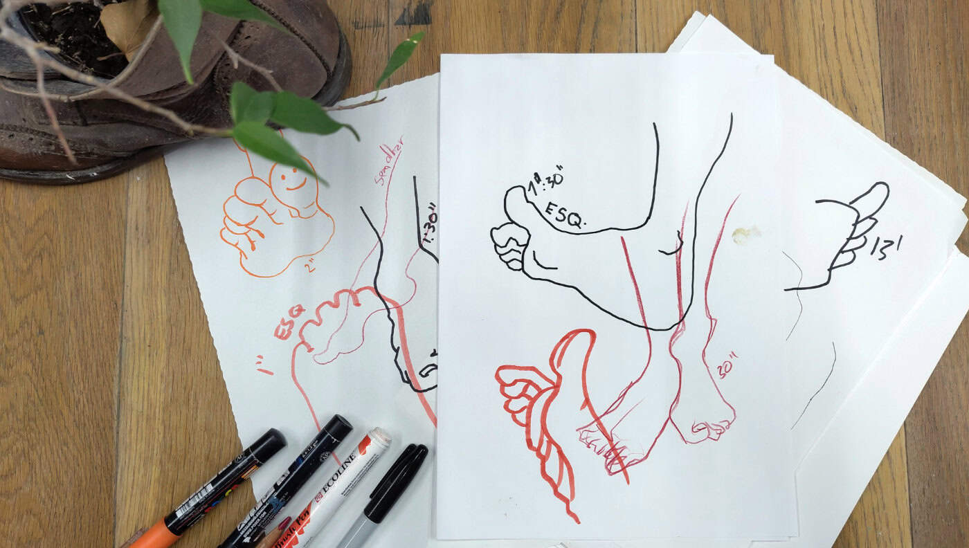 O Resultado final da primeira aula de desenho à distância