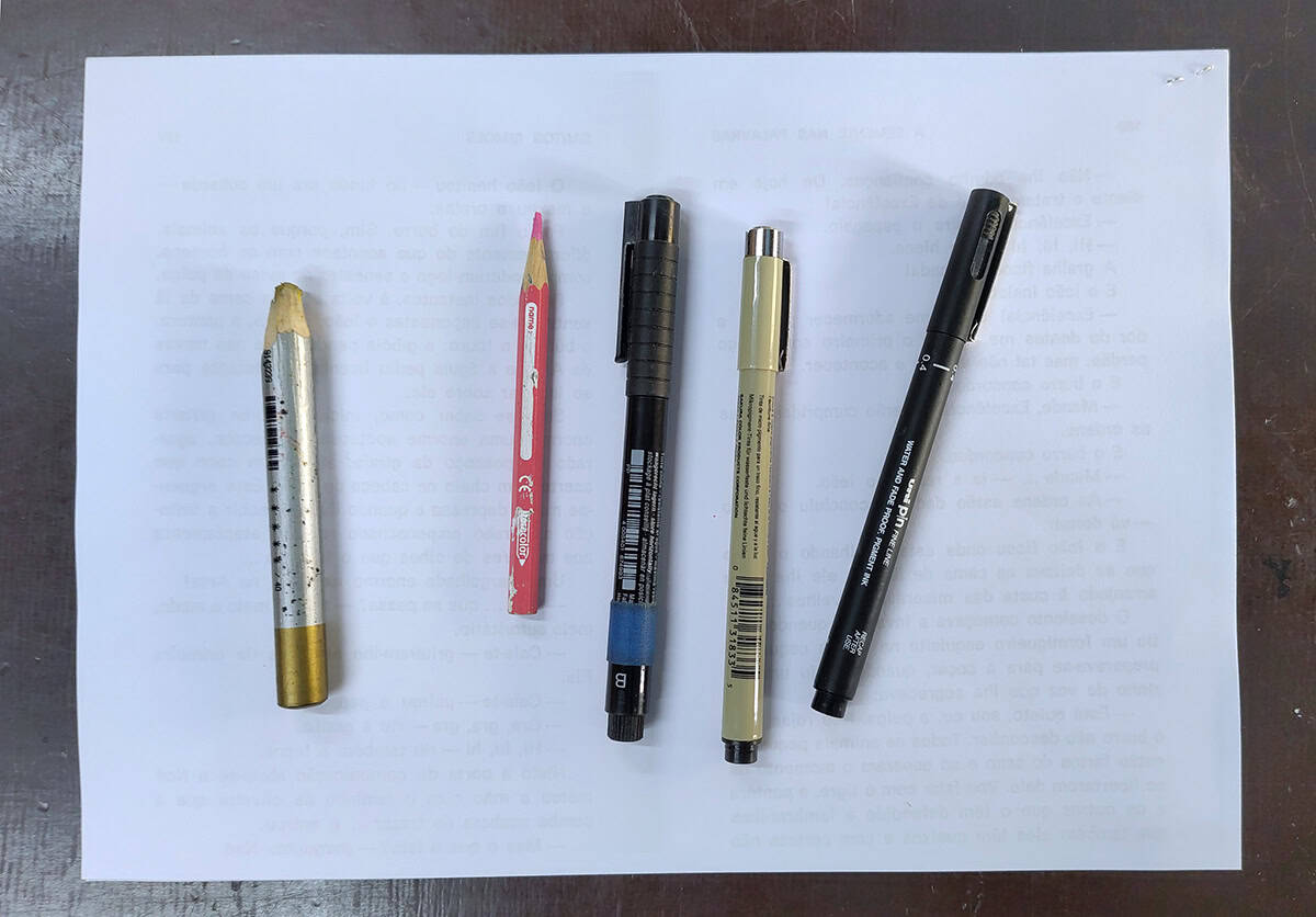 Lápis de Cera para desenho à distância