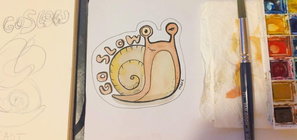 Go Slow Sticker