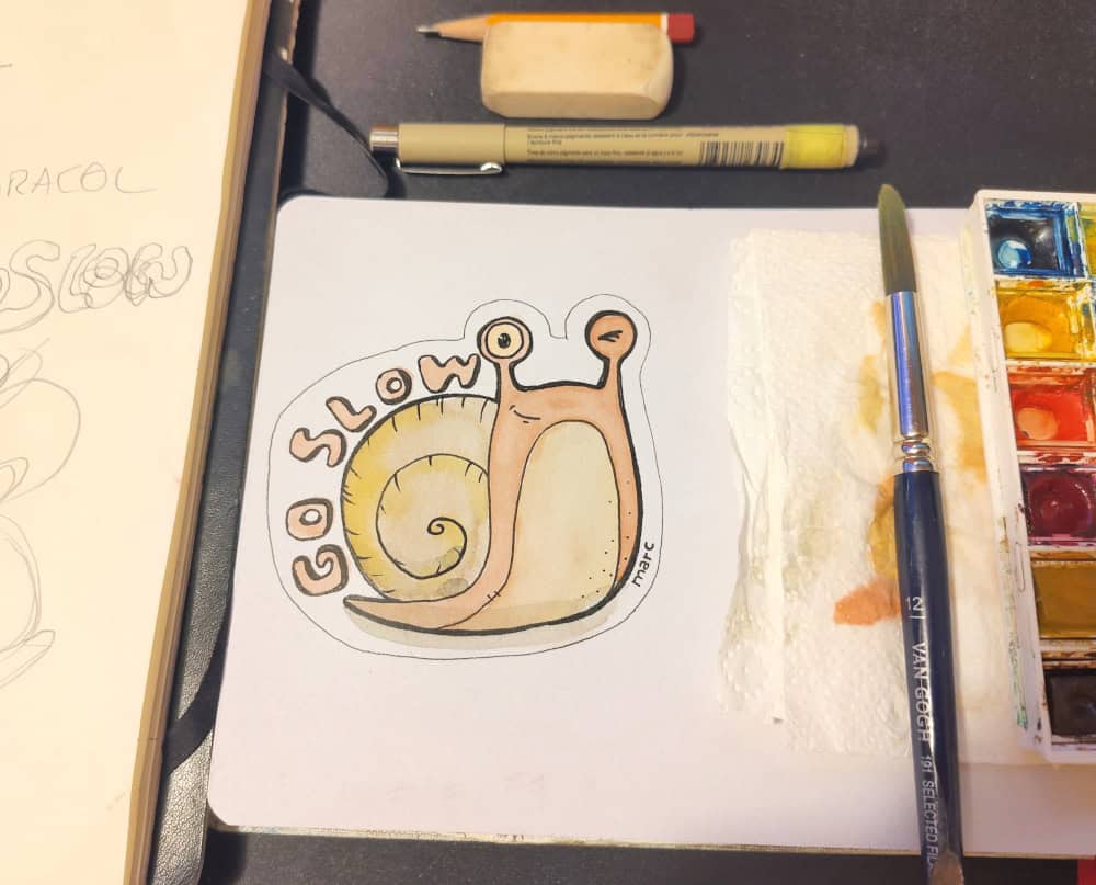 O Resultado final da primeira aula de desenho à distância