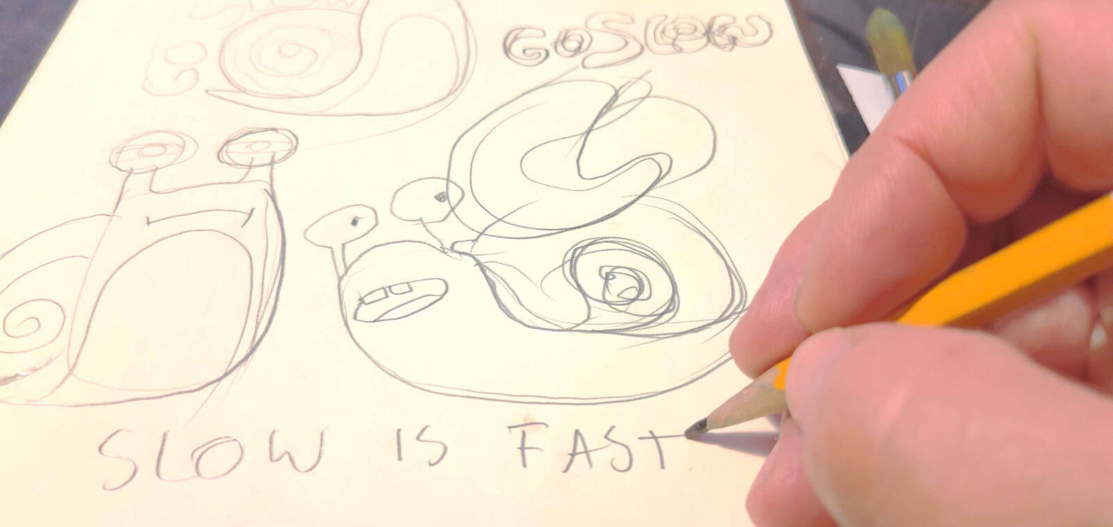 Começar o desenho à distância