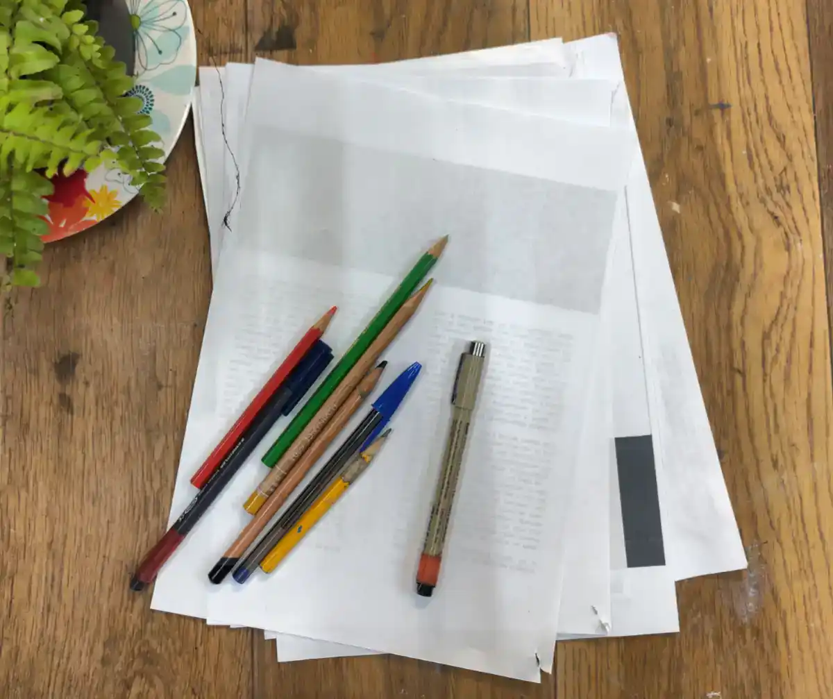 Lápis de Cera para desenho à distância